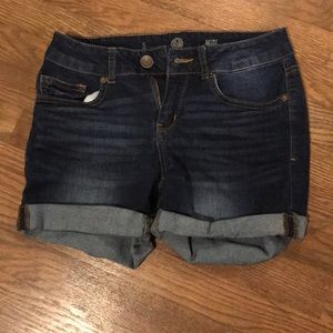 Denim shorts midis